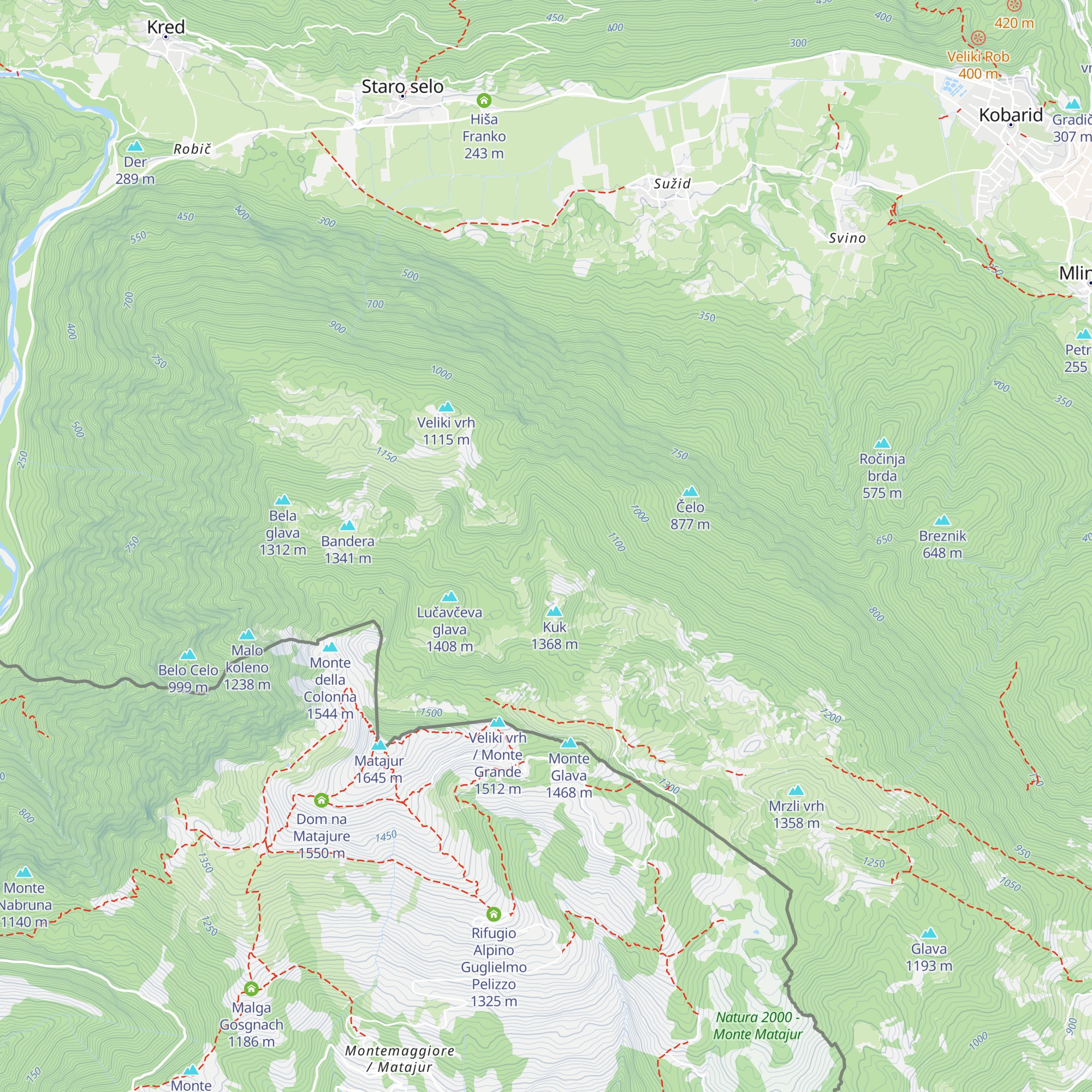Lovska koča map