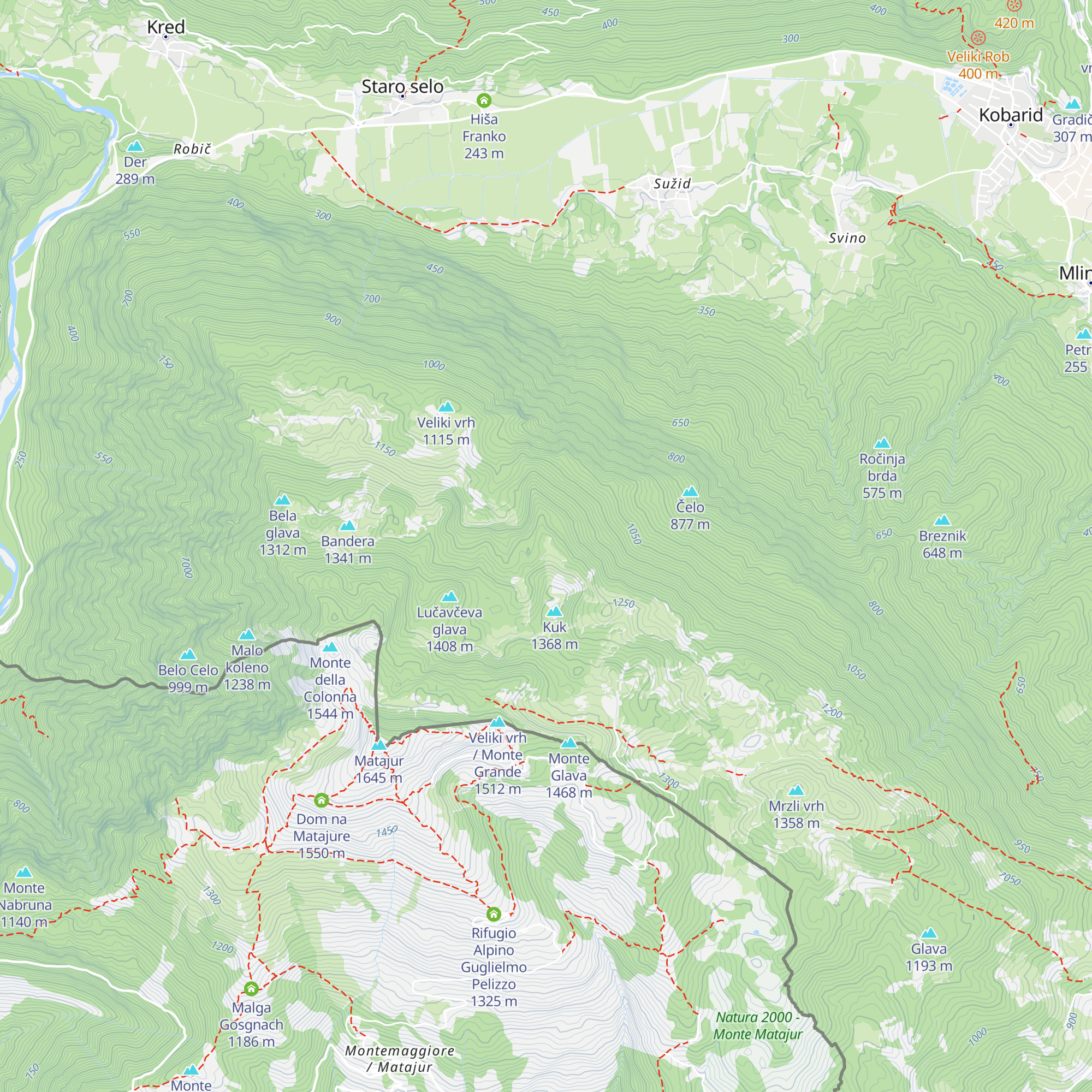 Lovska koča map