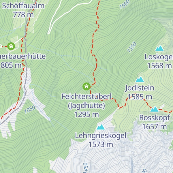 Map of Feichterstüberl (Jagdhütte)