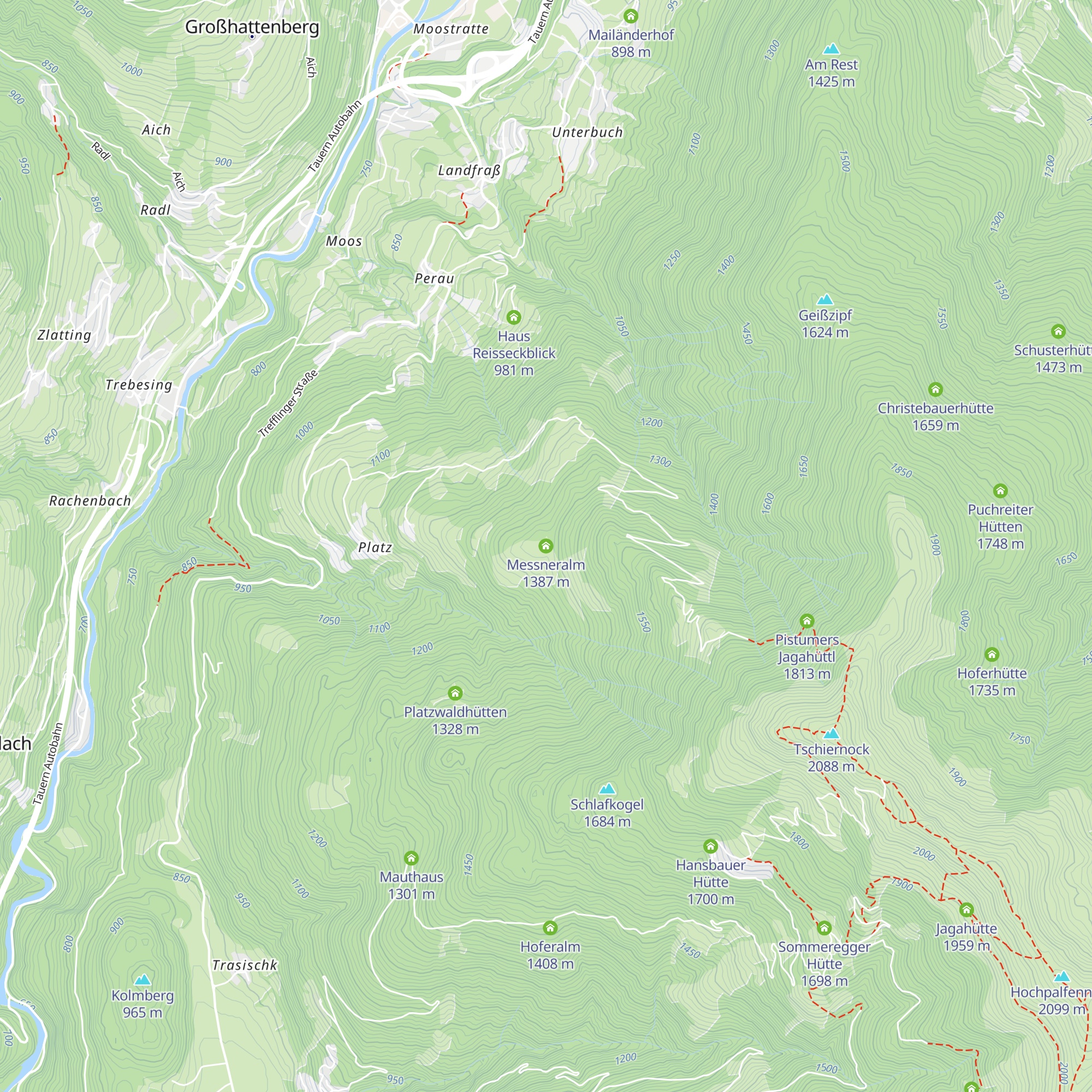 Messneralm map