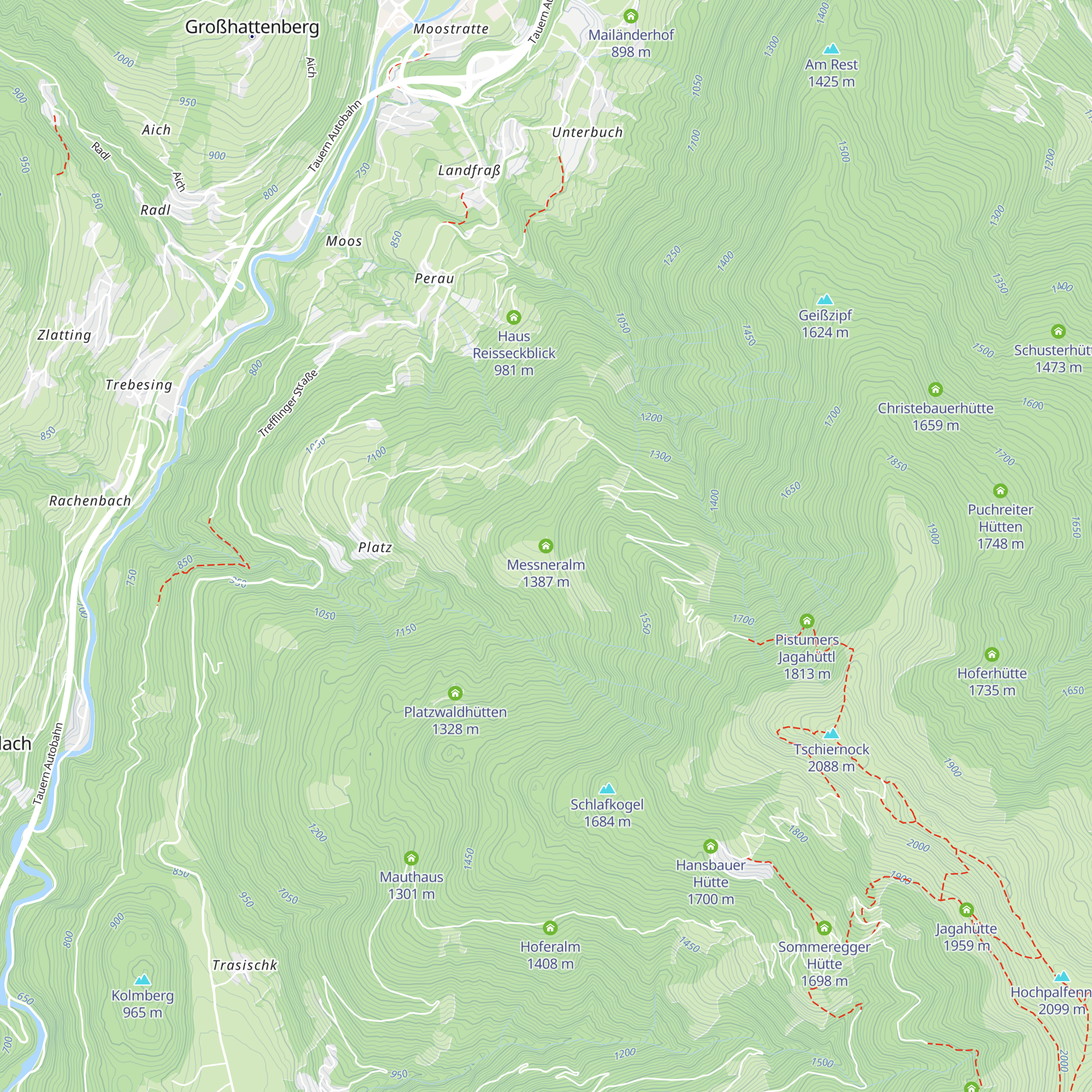 Messneralm map