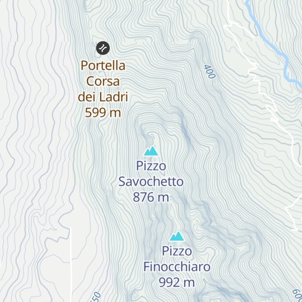 Map of Pizzo Savochetto