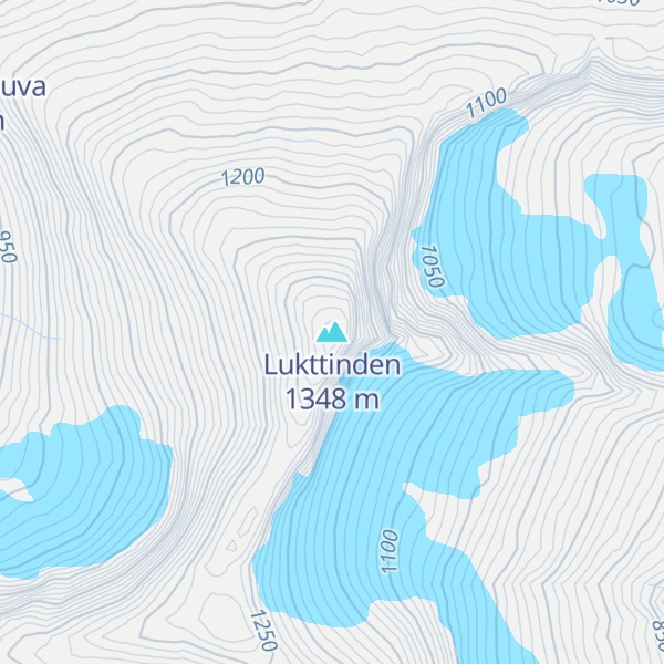 Map of Lukttinden