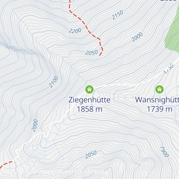 Map of Ziegenhütte