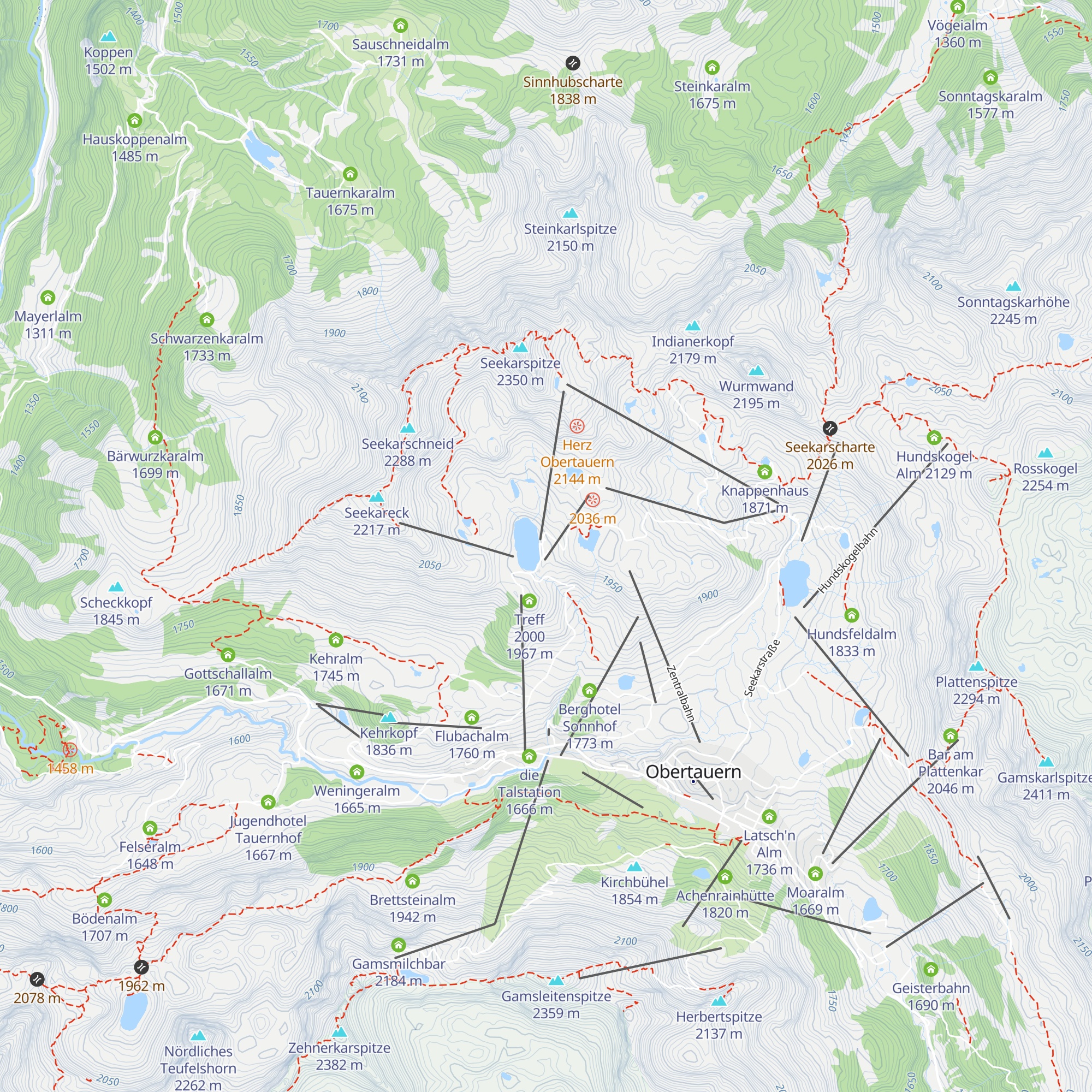 Hochalm map