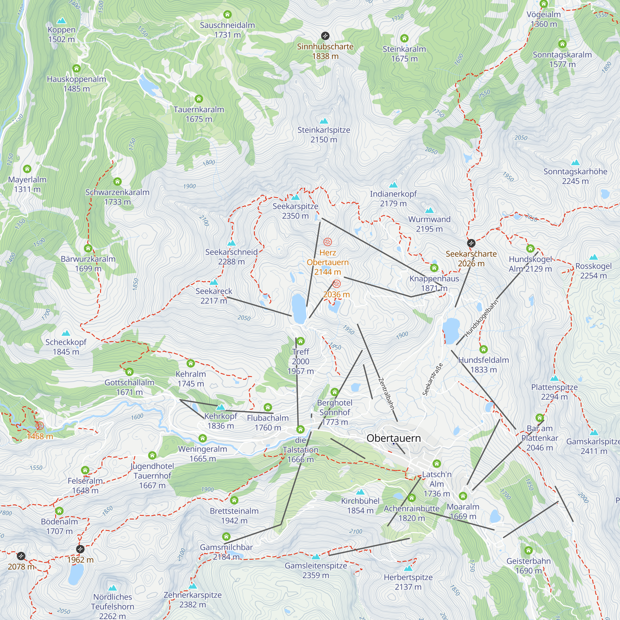 Hochalm map