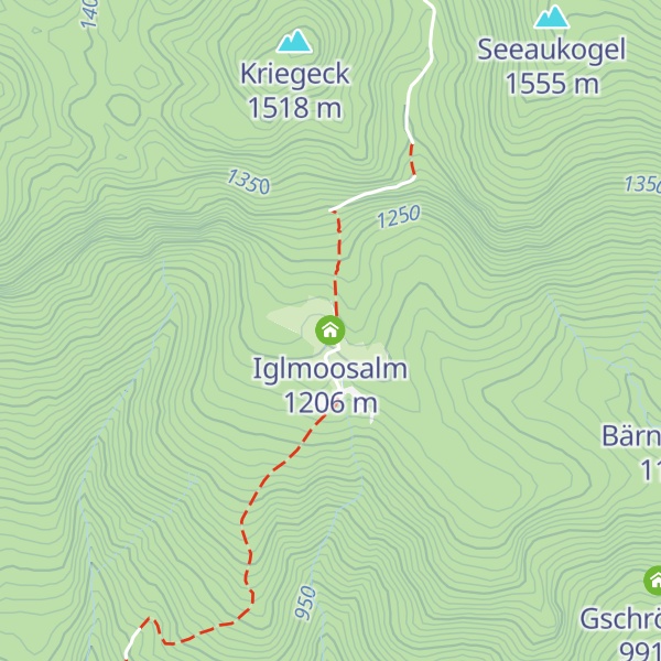 Map of Iglmoosalm