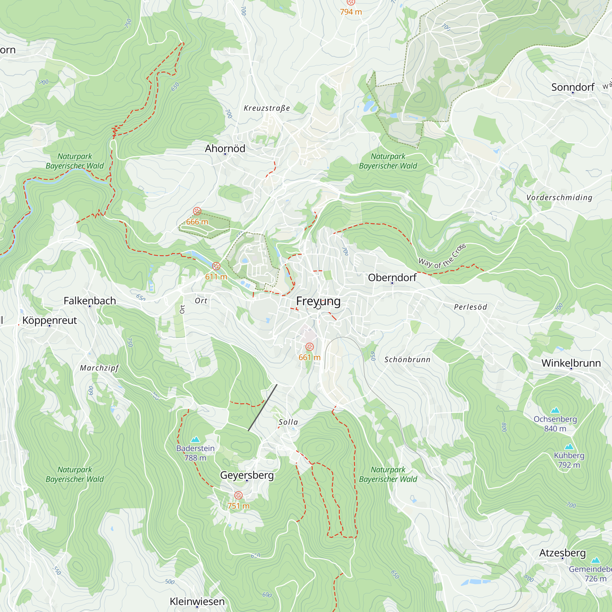 Touristinformation Freyung map