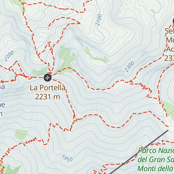 Map of Monte Portella