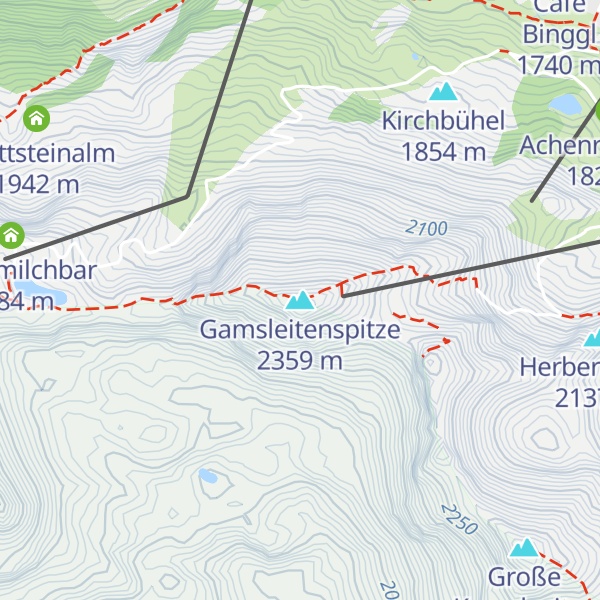 Map of Gamsleitenspitze