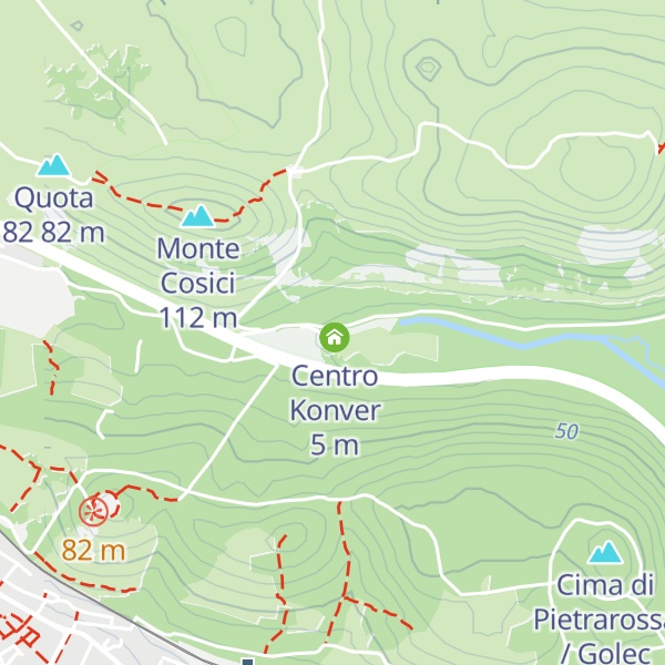Map of Centro Visite Pietrarossa
