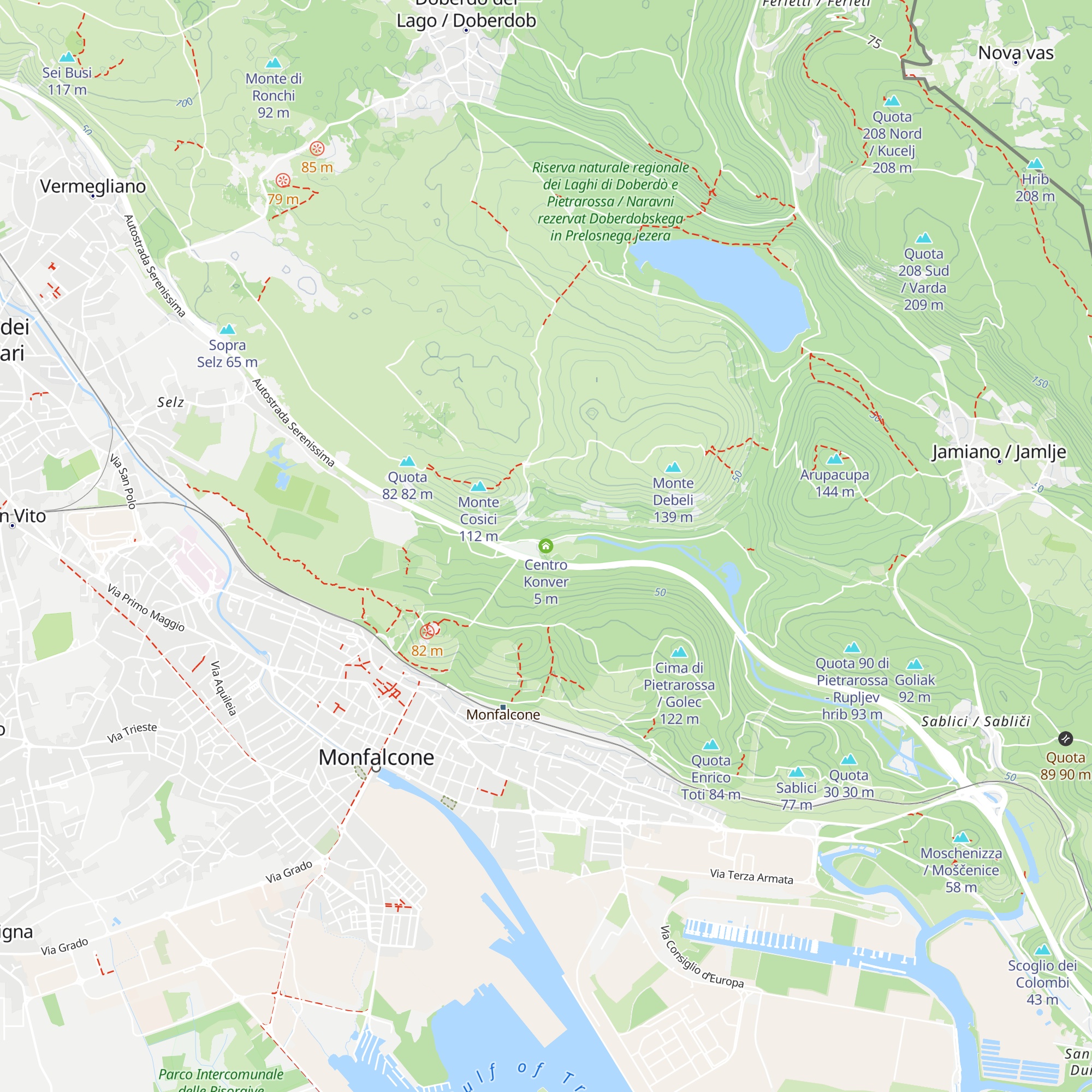 Centro Konver map