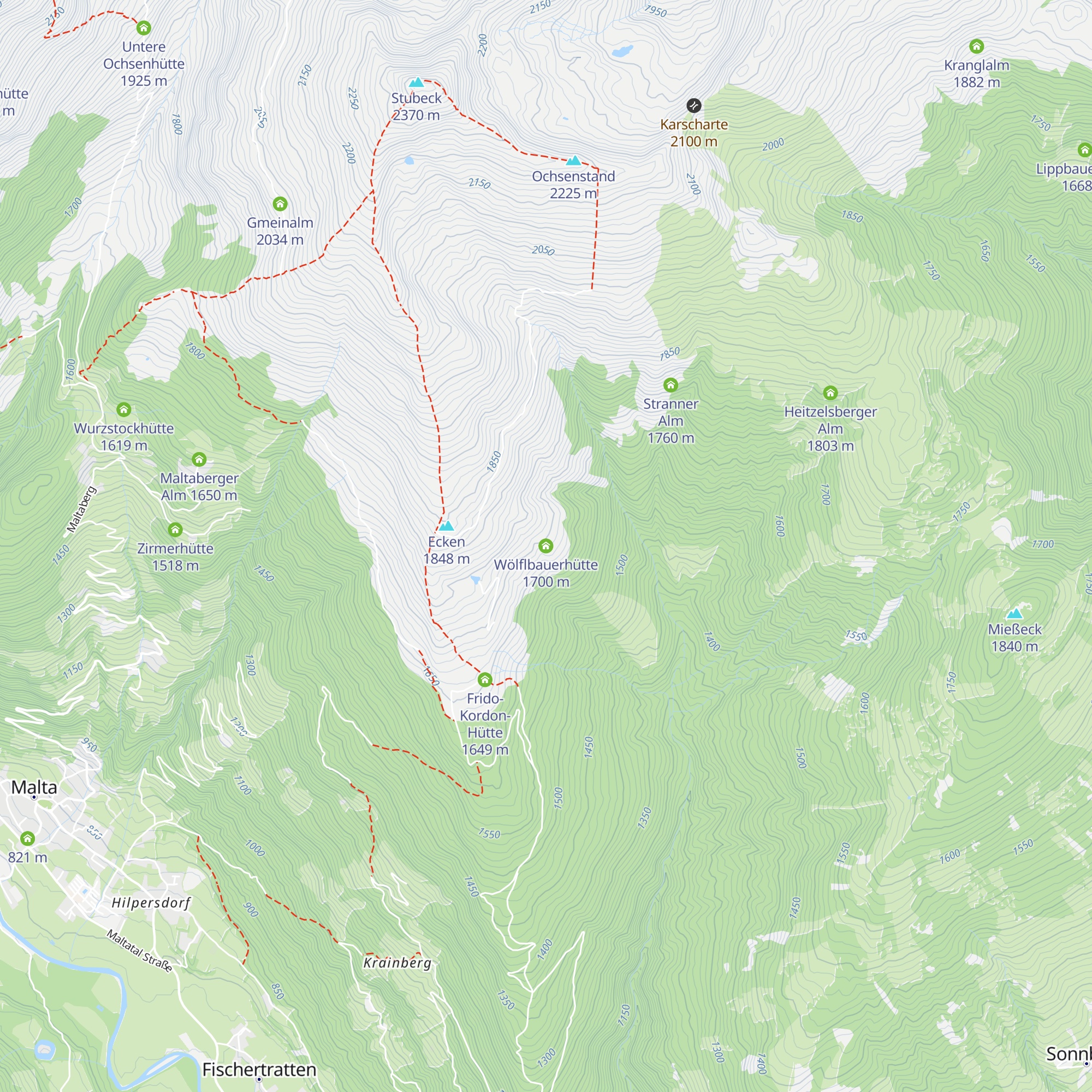 Wölflbauerhütte map