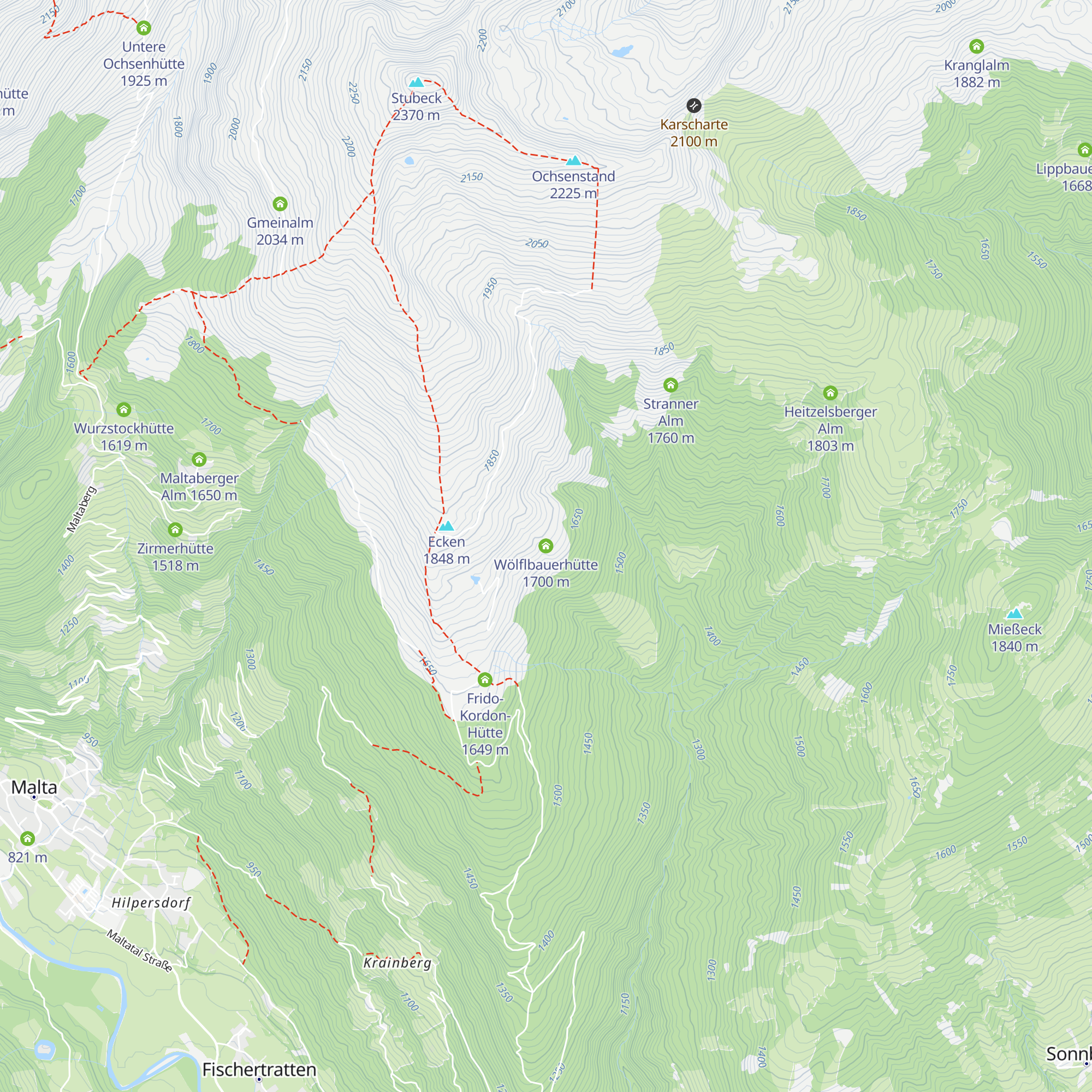 Wölflbauerhütte map