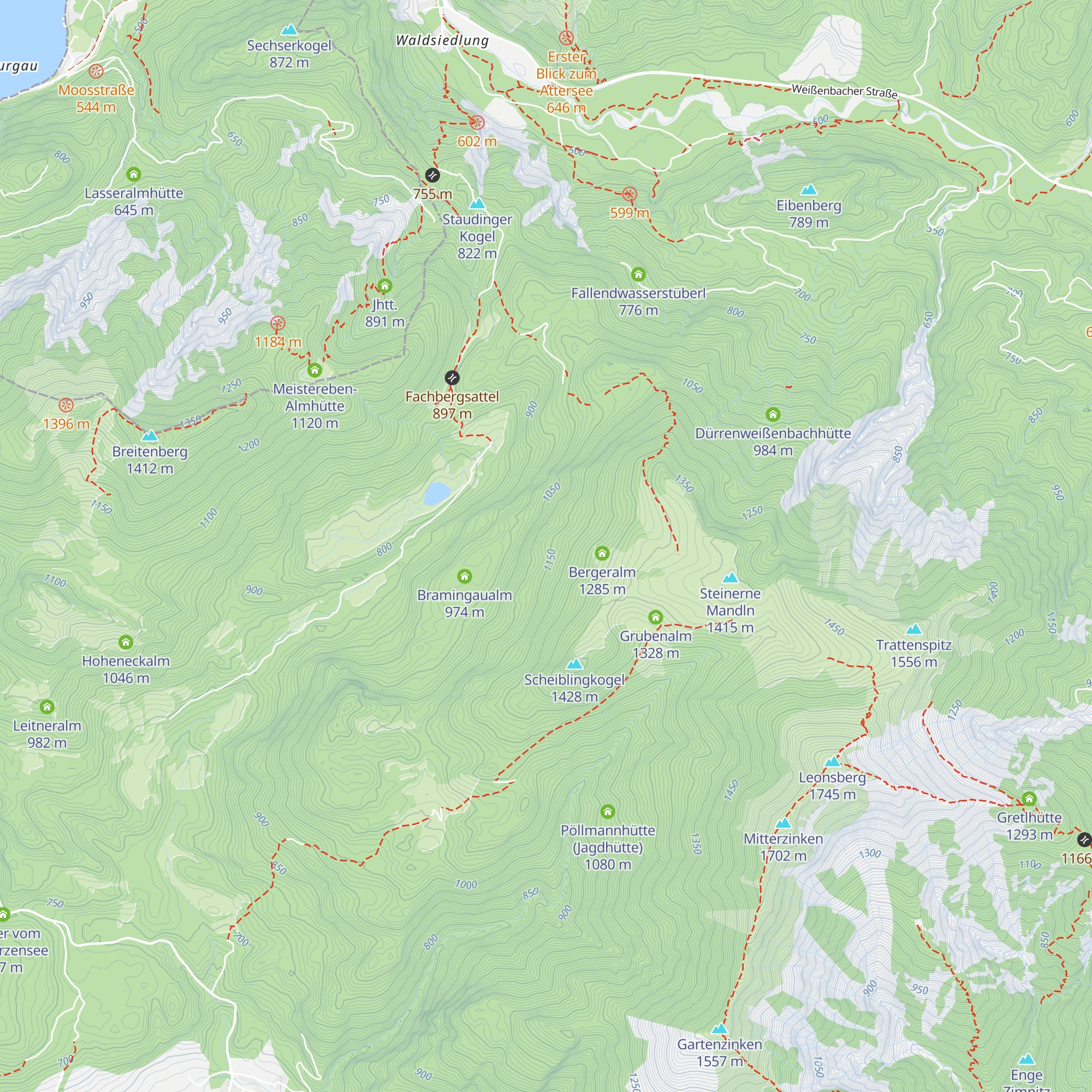 Brunnleitn Stubm map