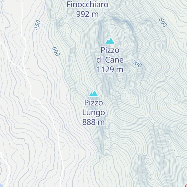 Map of Pizzo Lungo
