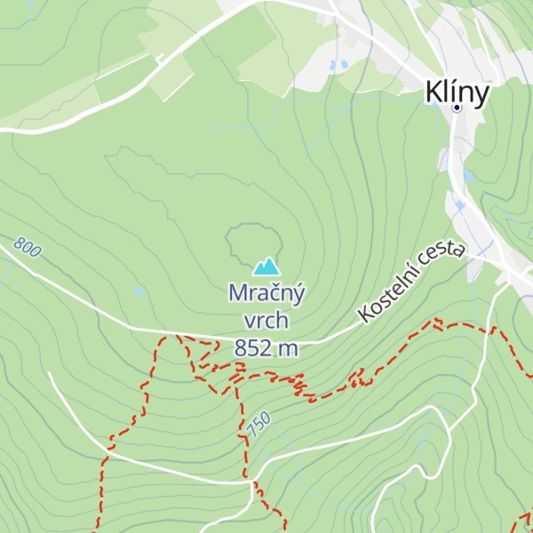 Map of Mračný vrch