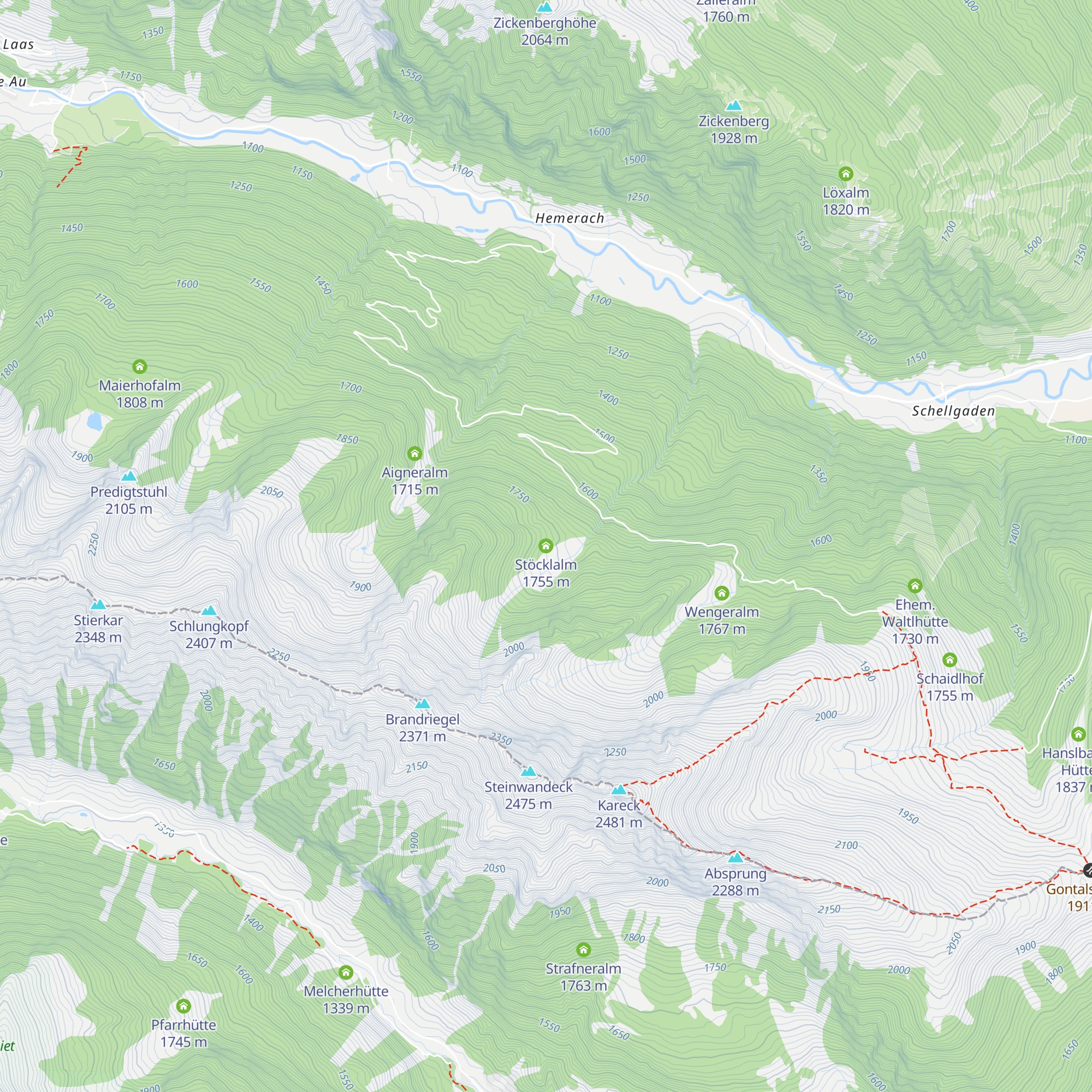 Stöcklalm map