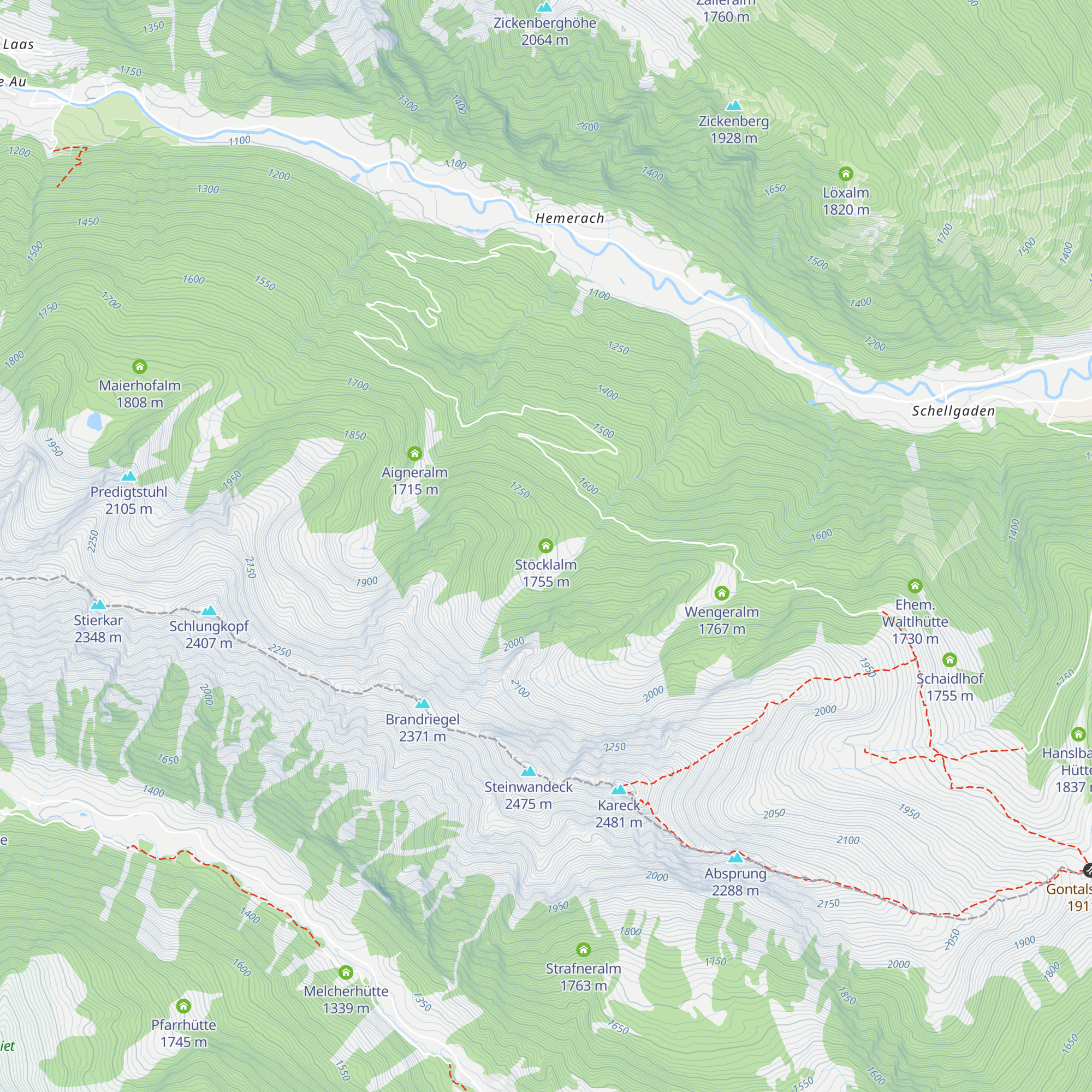 Stöcklalm map
