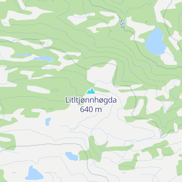 Map of Litltjønnhøgda