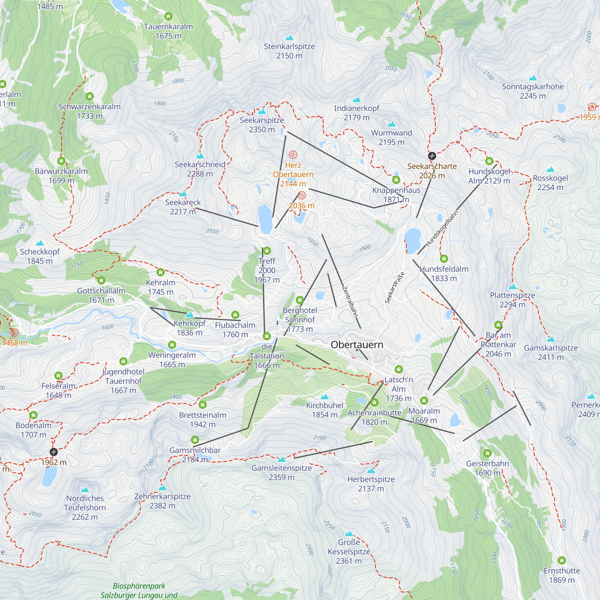 Berghotel Sonnhof map