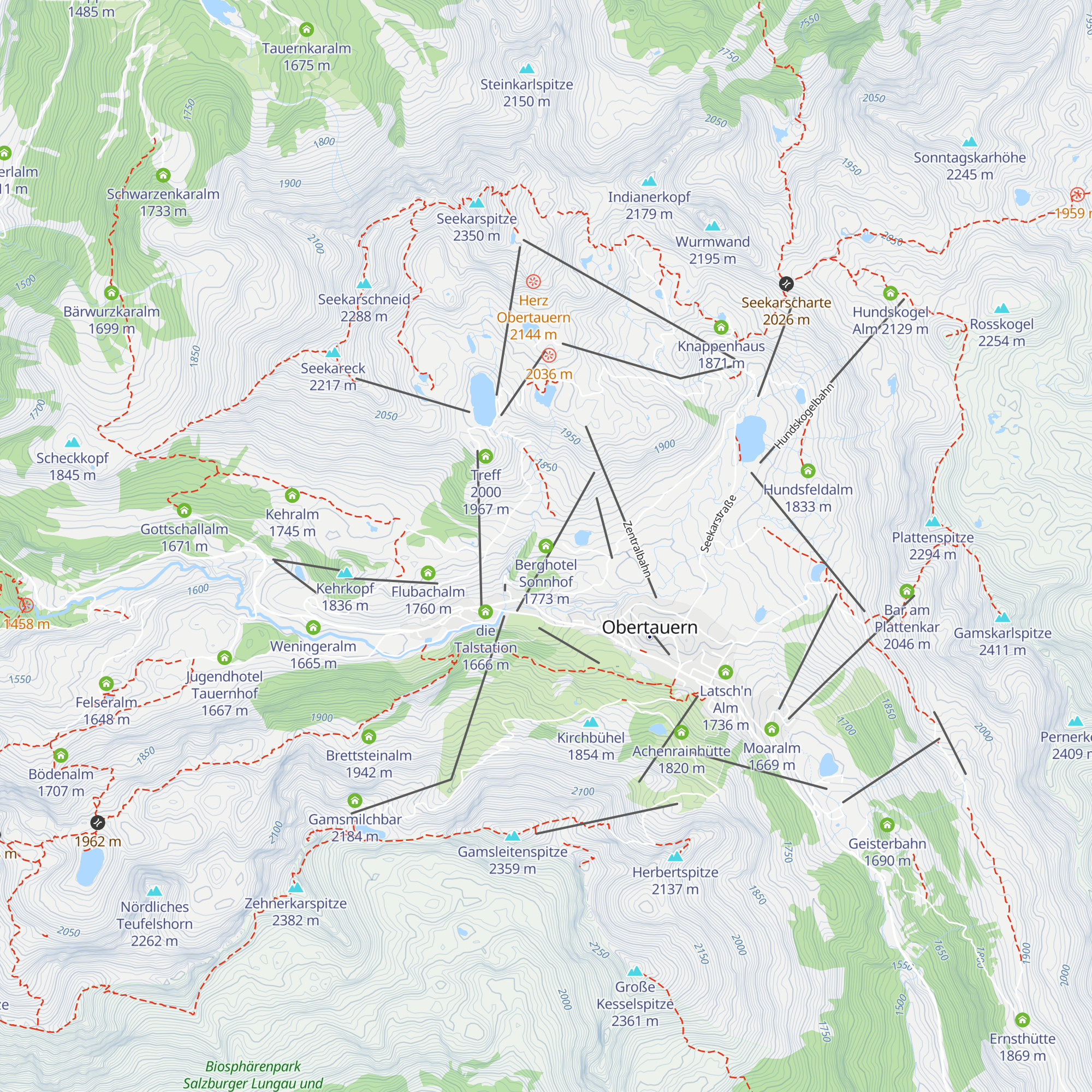 Berghotel Sonnhof map