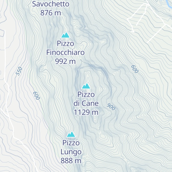 Map of Pizzo di Cane