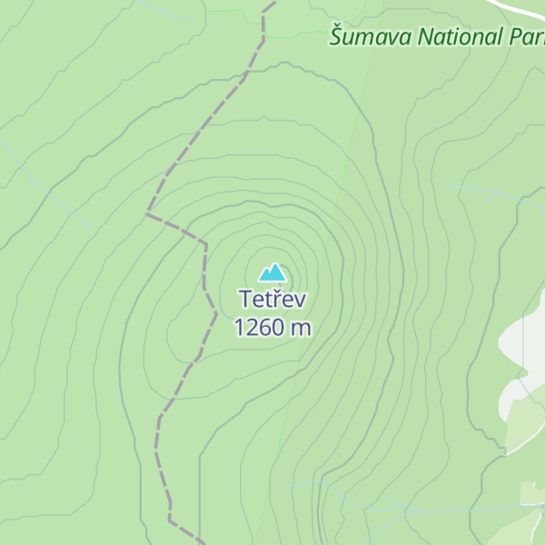 Map of Tetřev