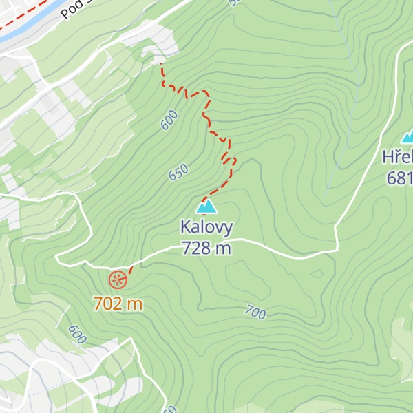 Map of Kalovy
