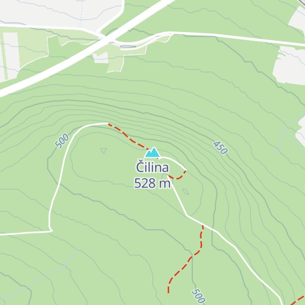 Map of Čilina