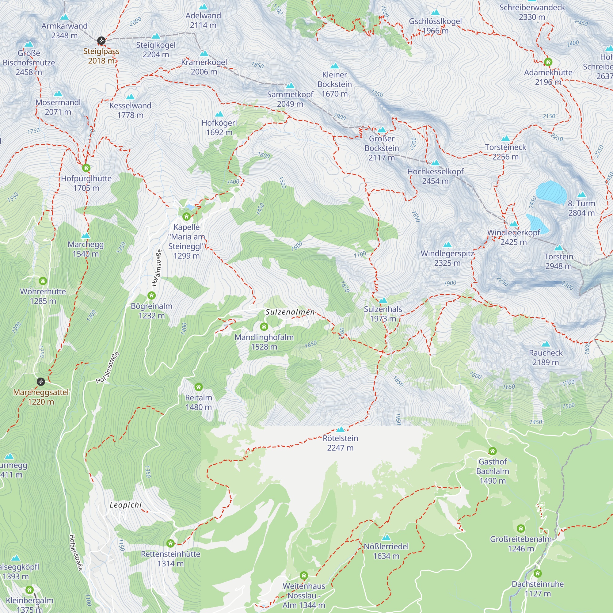 Sulzenalm map