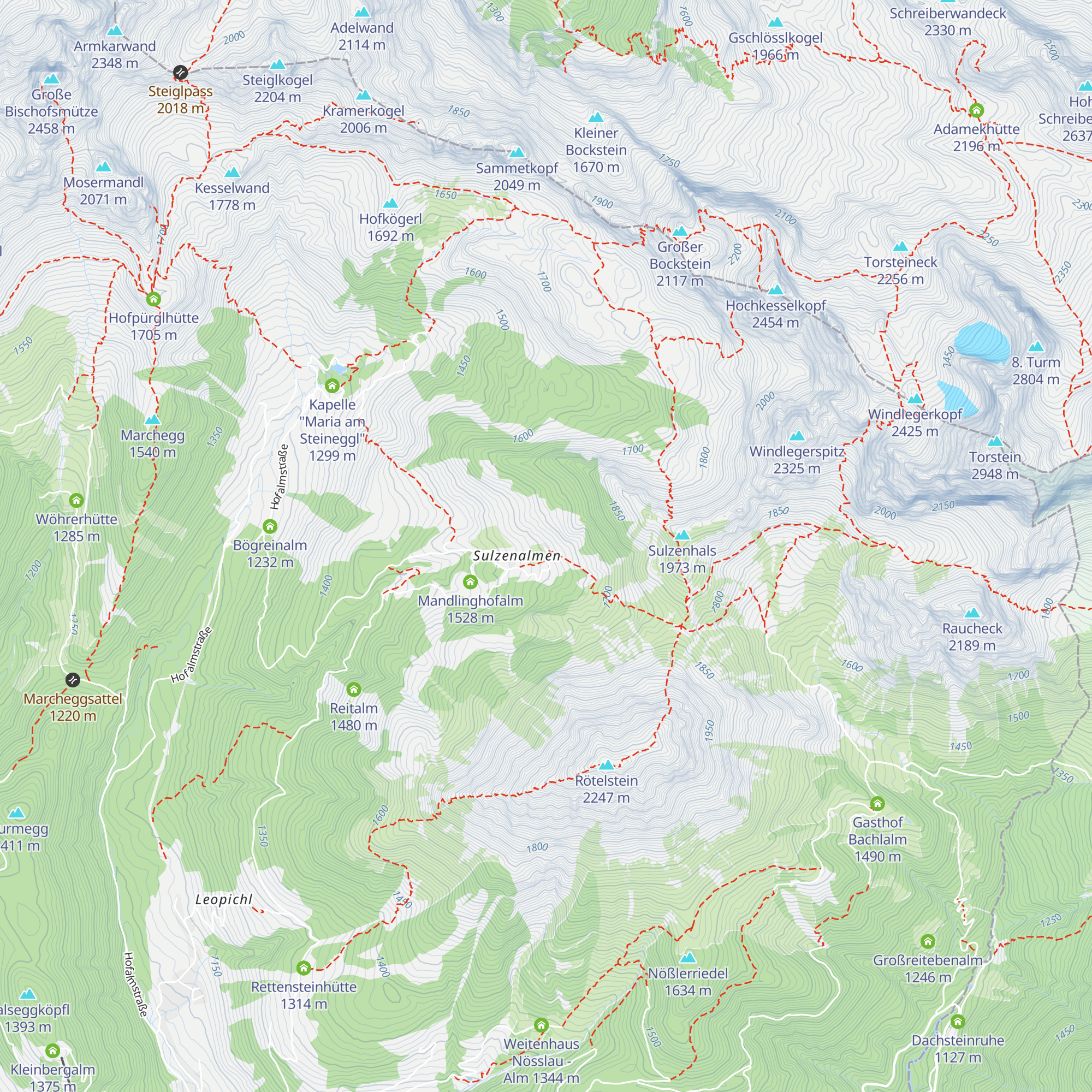 Sulzenalm map