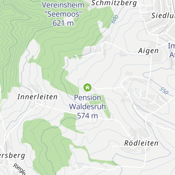 Map of Pension Waldesruh