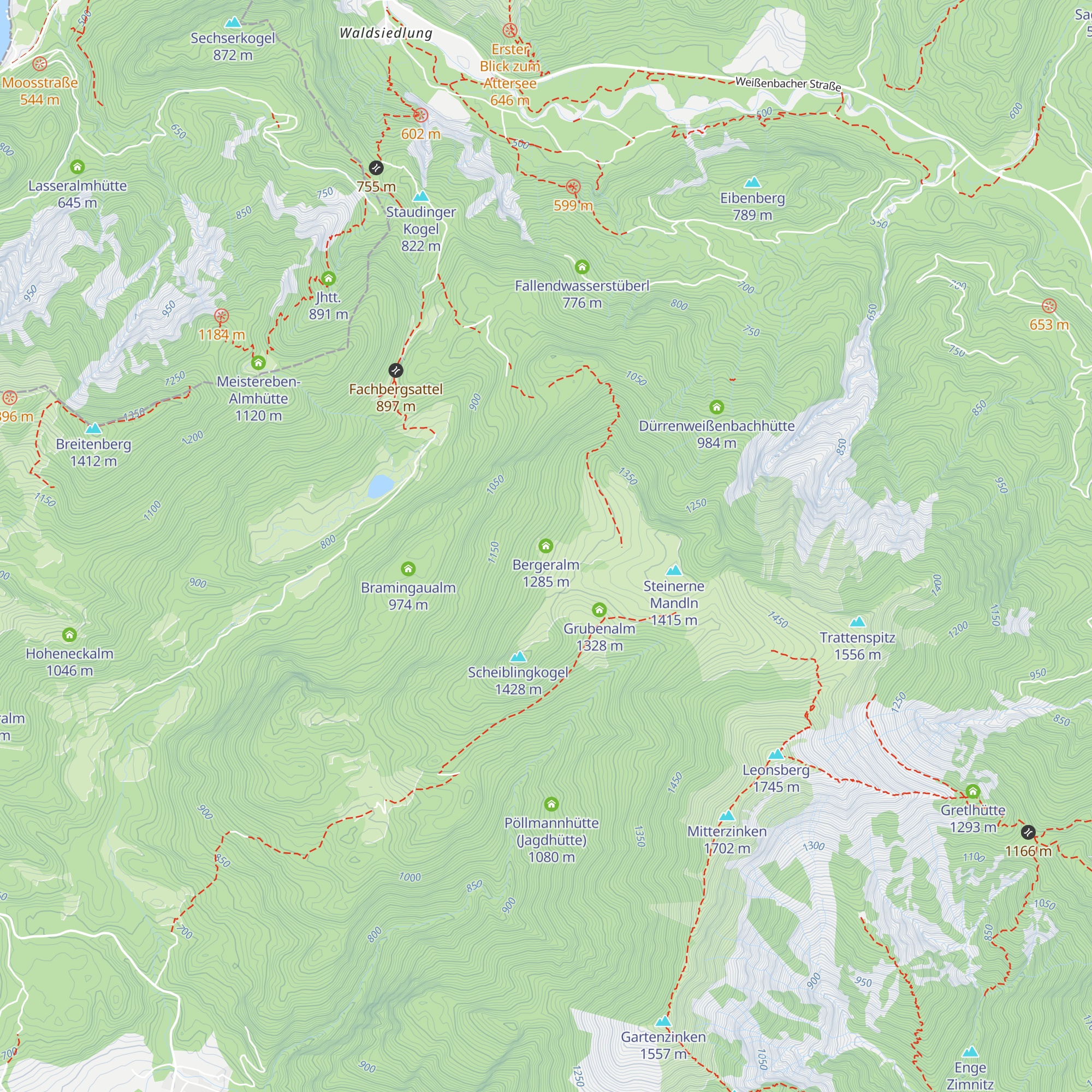 Bergeralm map