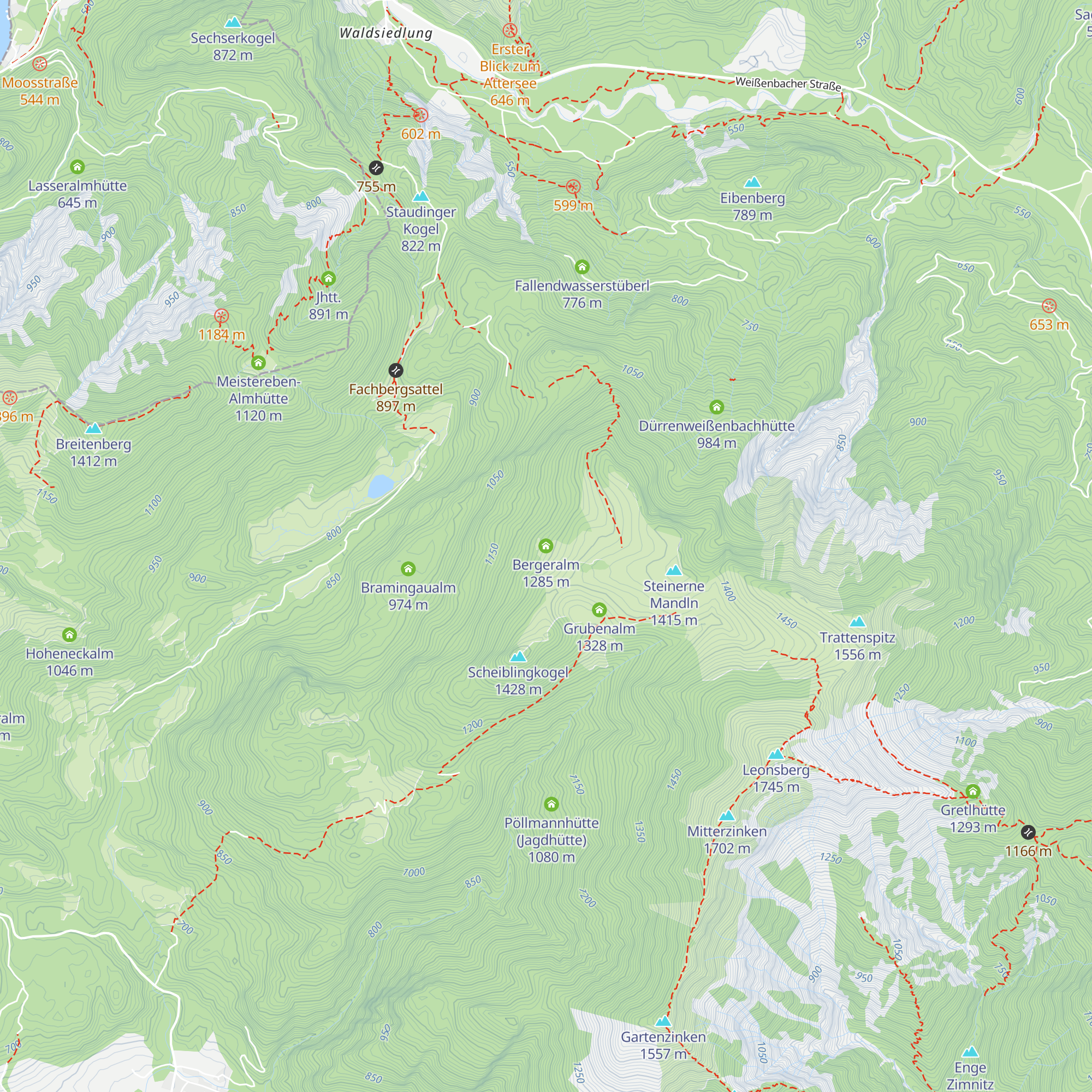 Bergeralm map