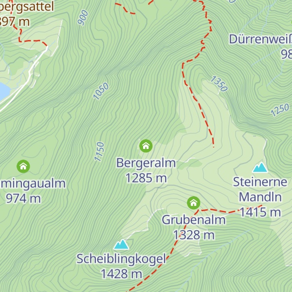 Map of Bergeralm