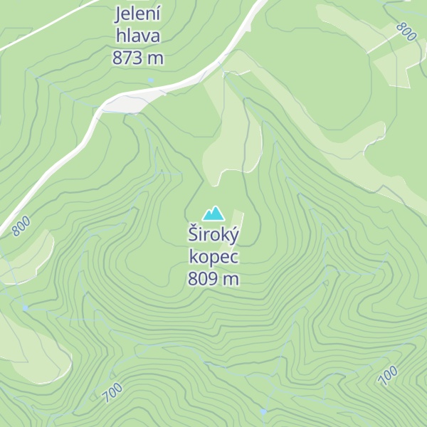 Map of Široký kopec