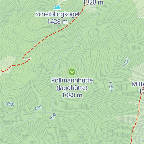 Map of Pöllmannhütte (Jagdhütte)