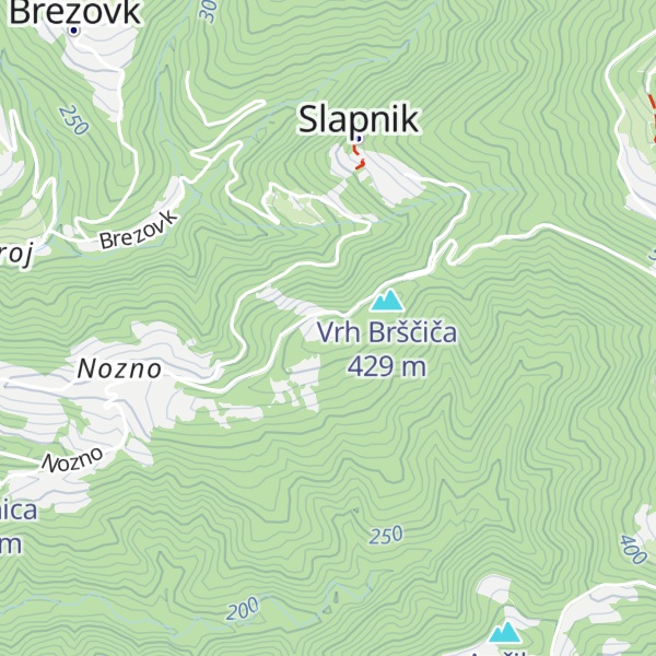 Map of Kobilica (Noženski vrh)