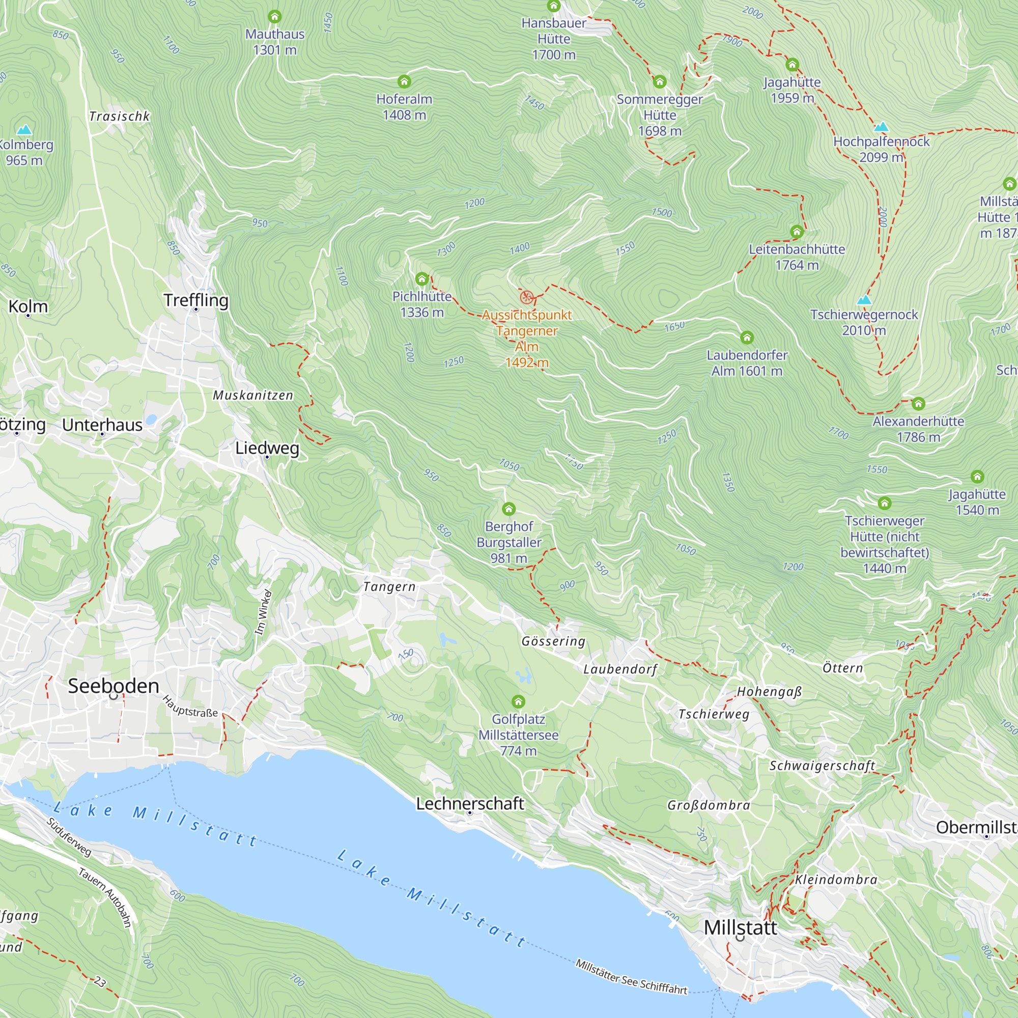 Berghof Burgstaller map