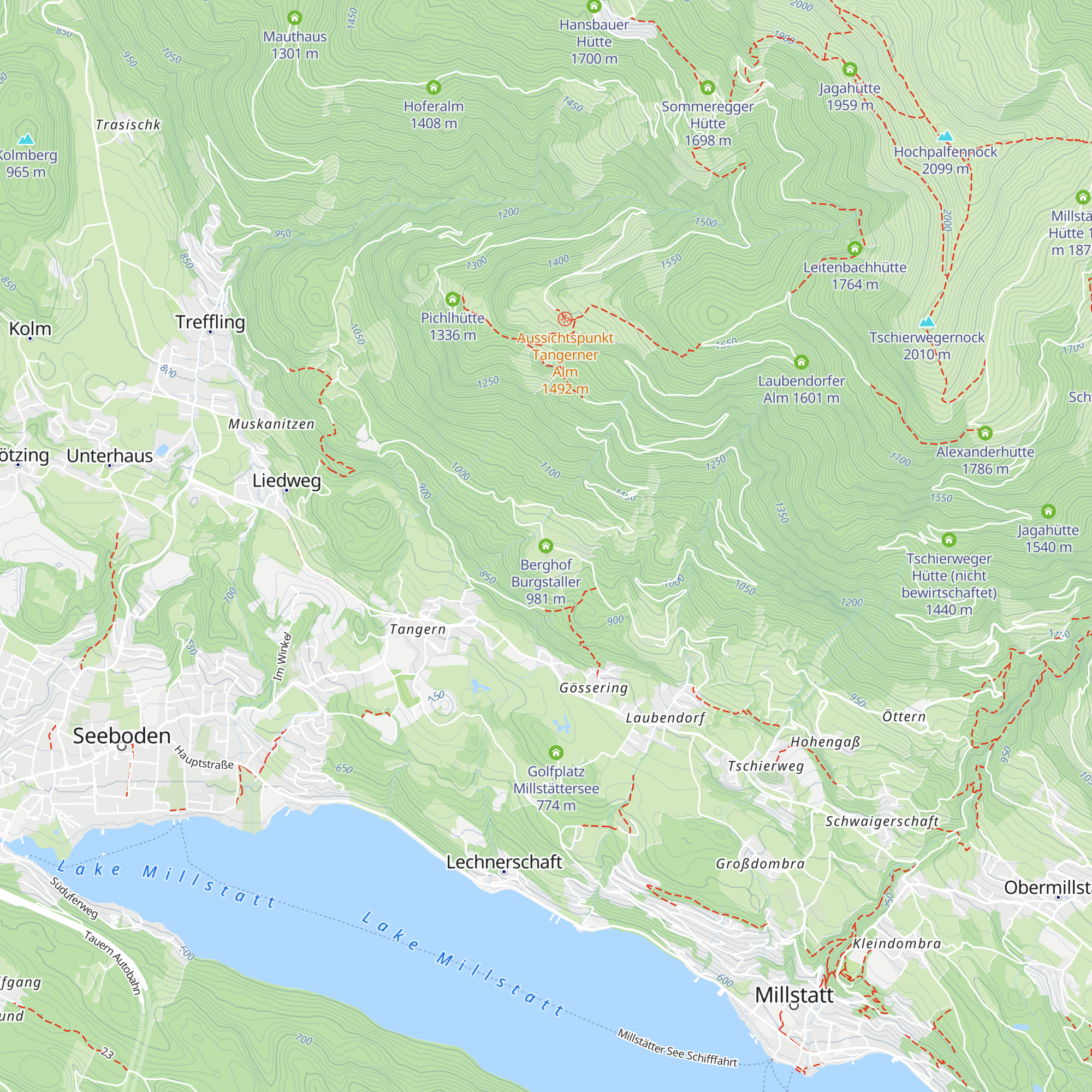 Berghof Burgstaller map