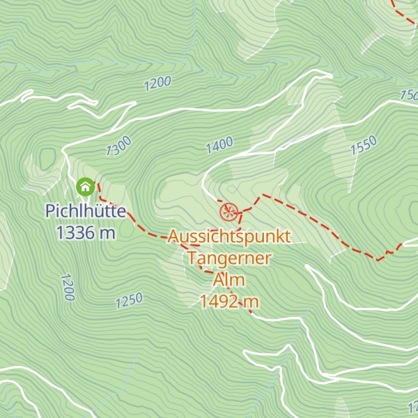 Map of Tangerner Alm