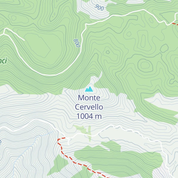 Map of Monte Cervello