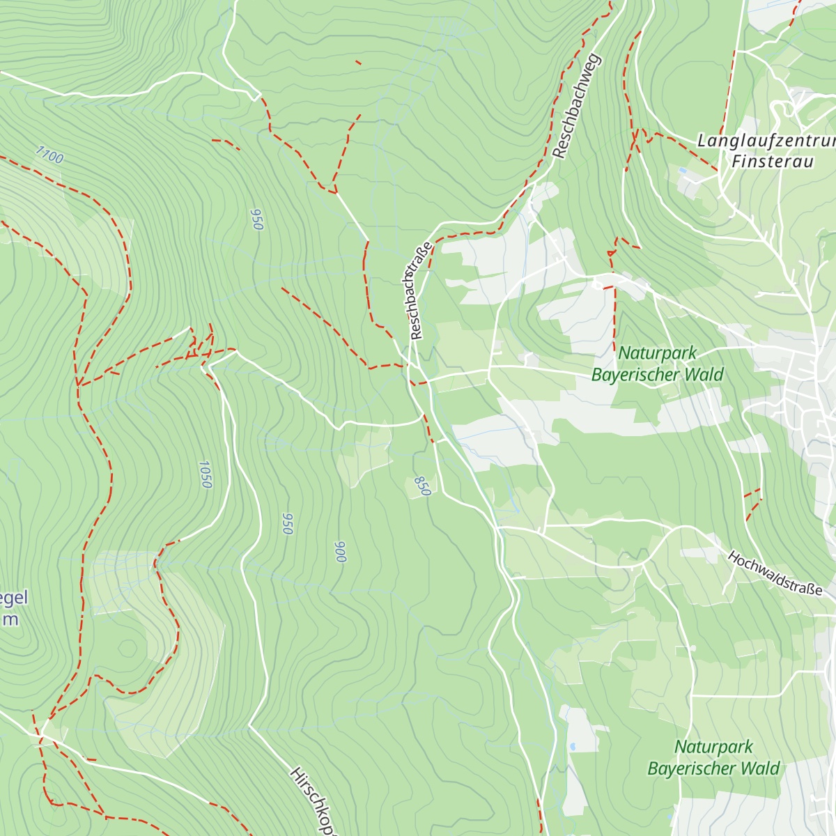 Schutzhütte Oberes Reschbachtal map