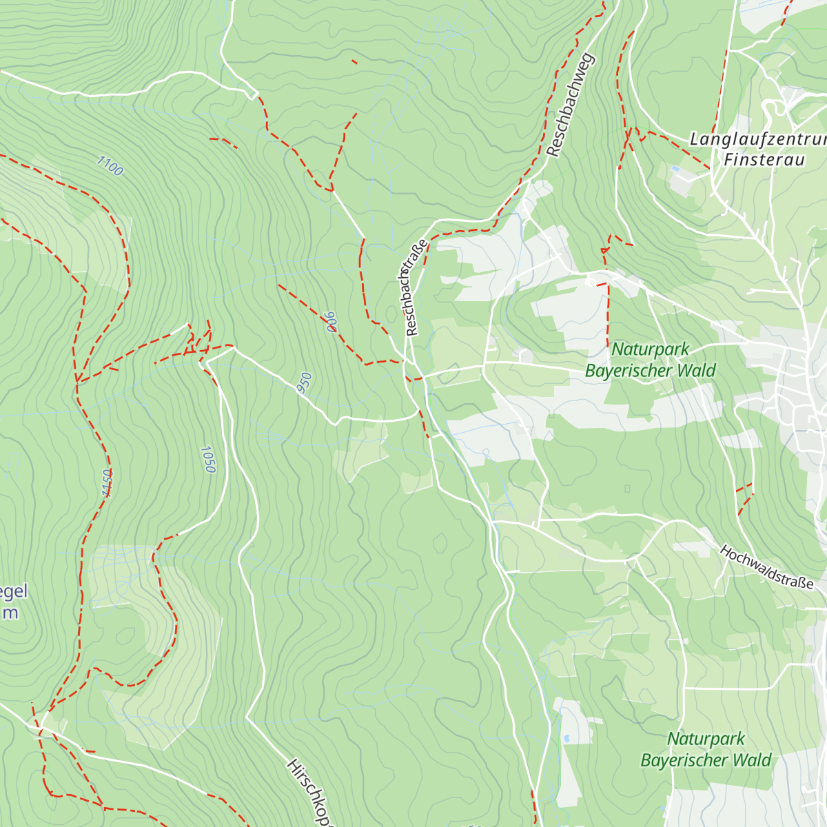 Schutzhütte Oberes Reschbachtal map