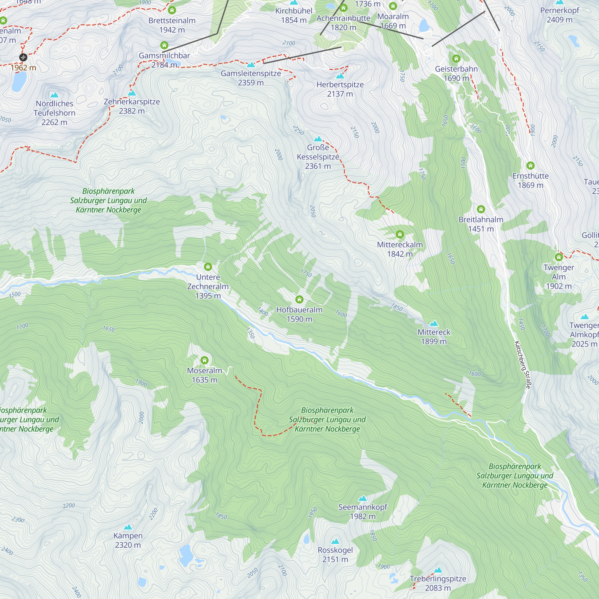 Hofbaueralm map