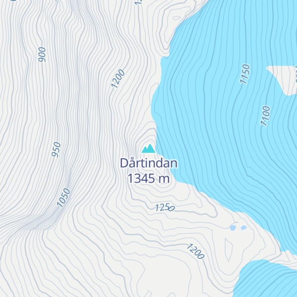 Map of Dårtindan