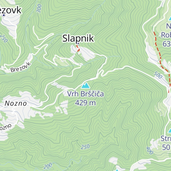 Map of Vrh Brščiča