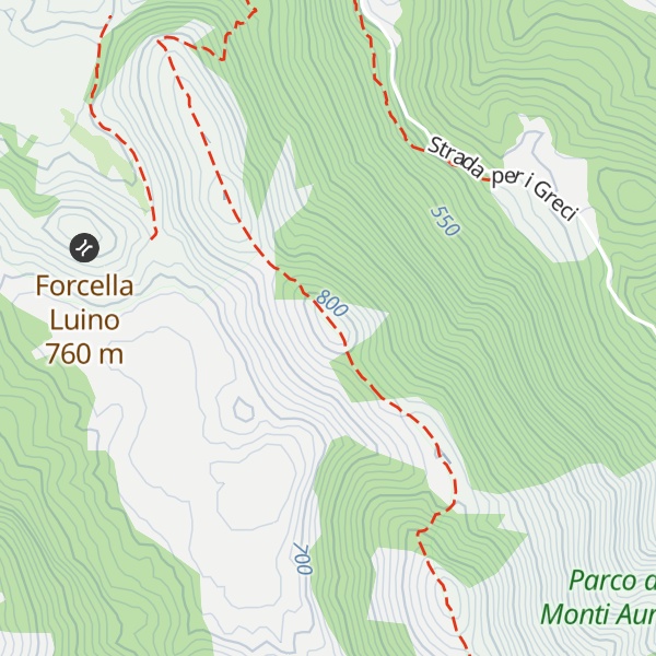 Map of Monte Fontanino