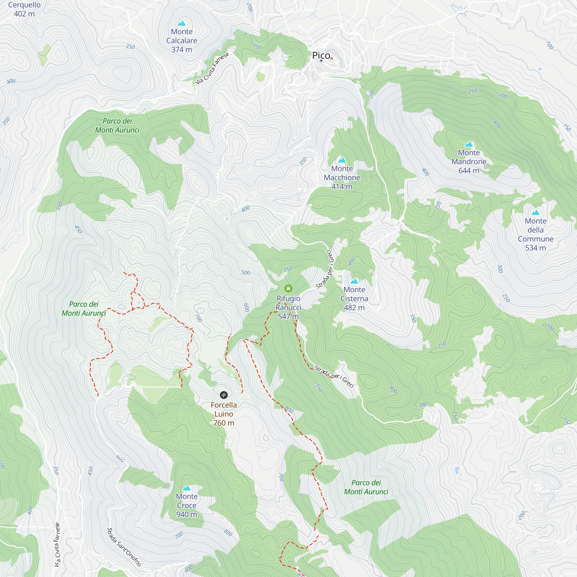 Rifugio Ranucci map